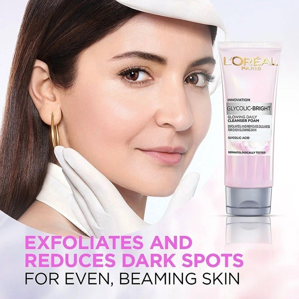 Loreal Glycolic Bright Glowing Daily Cleanser Foam 100ml